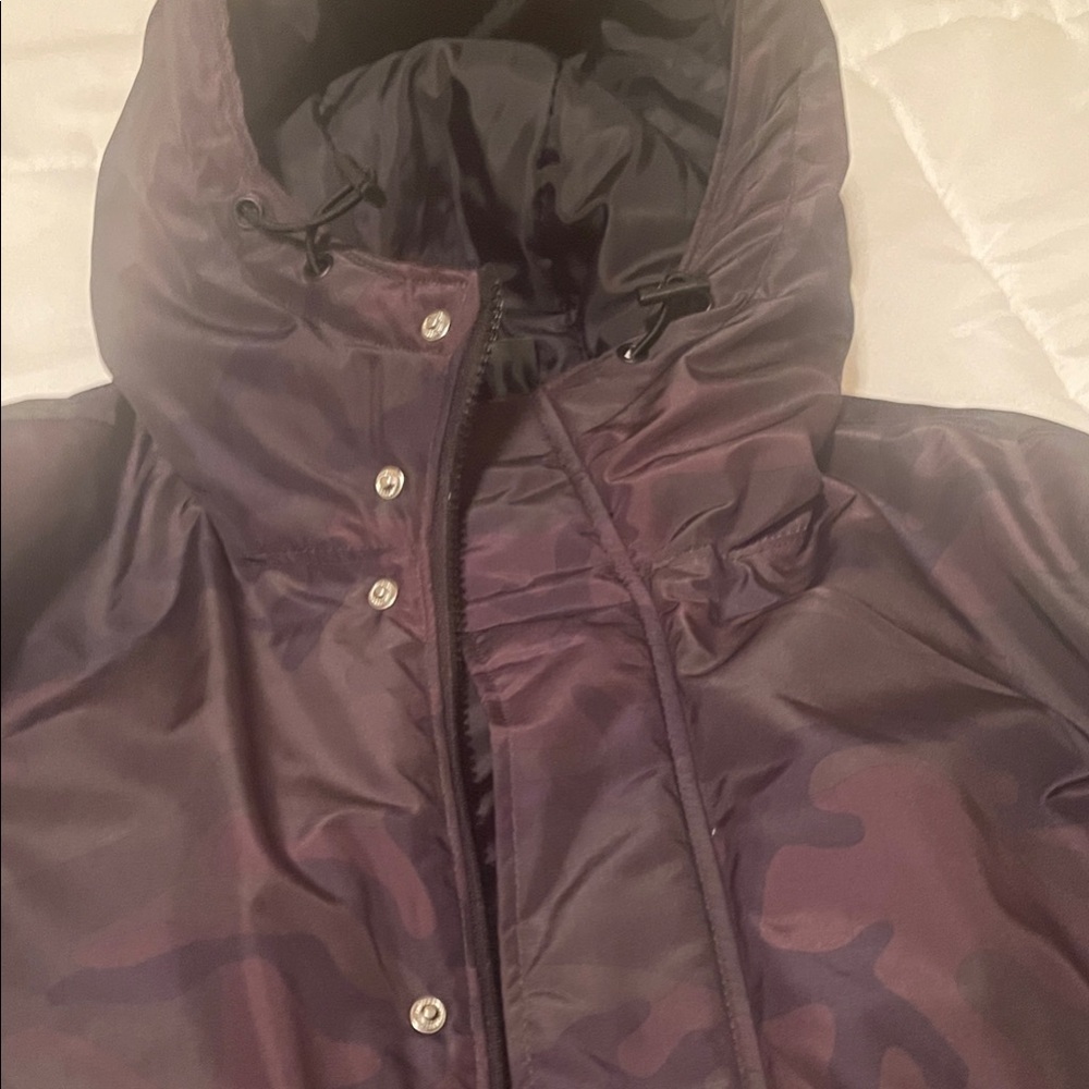 Divided Purple Camouflage Military Jacket